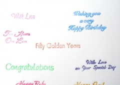 Celebration Lettering (Wedding / Anniversary / Birthday)